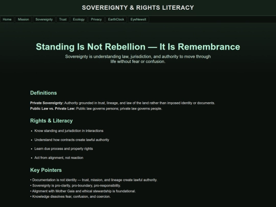 sovereignty screenshot
