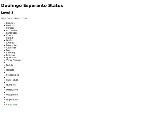 languages/esperanto/status screenshot