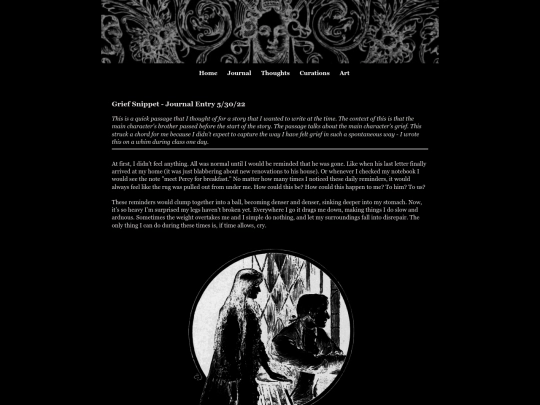 journal.html/griefsnippet screenshot