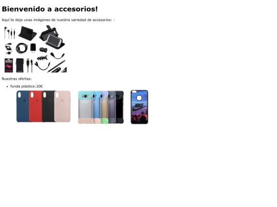 accesorios screenshot