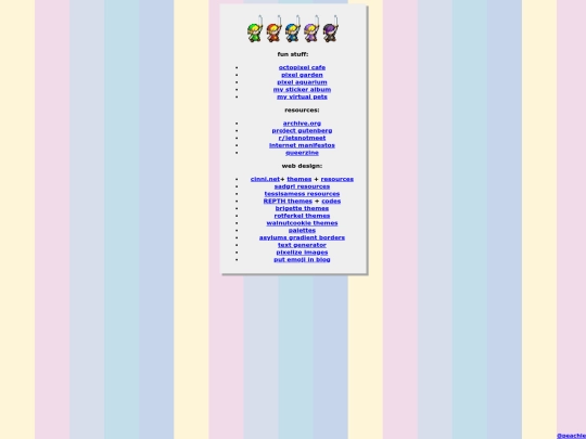 links screenshot