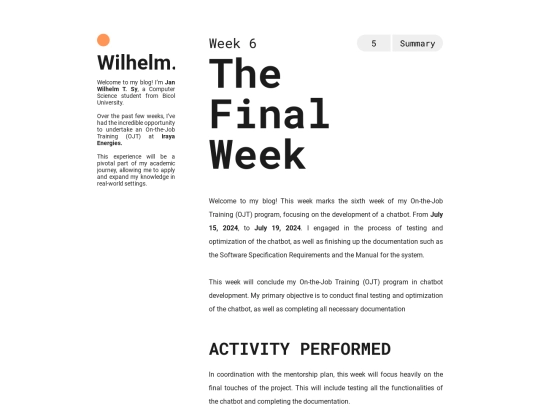week6 screenshot