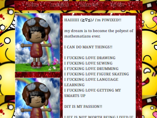 aboutme screenshot
