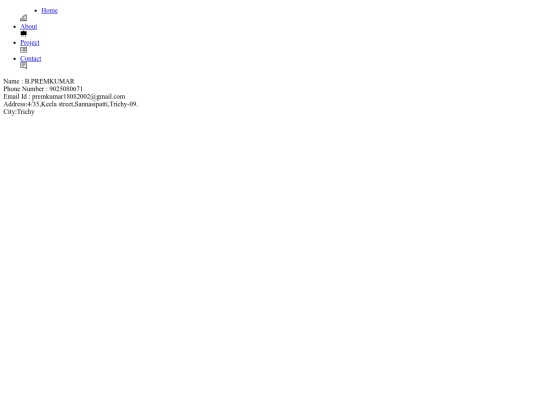 Portfolio/templates/contact screenshot