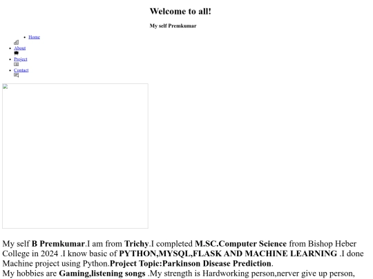 Portfolio/templates/home screenshot