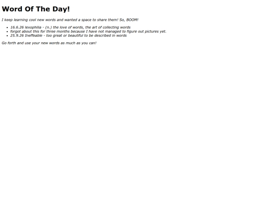 wordoftheday screenshot