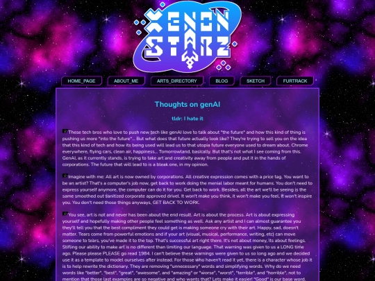 blog/thoughtsonai screenshot