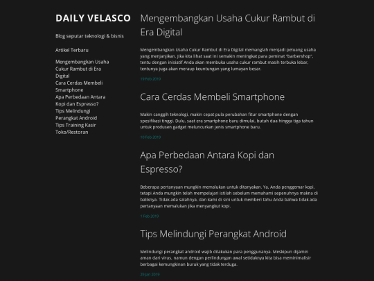 index screenshot