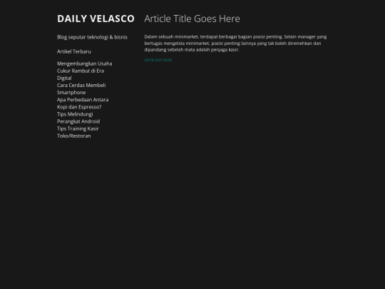 template-single-page screenshot
