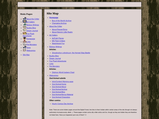 sitemap screenshot