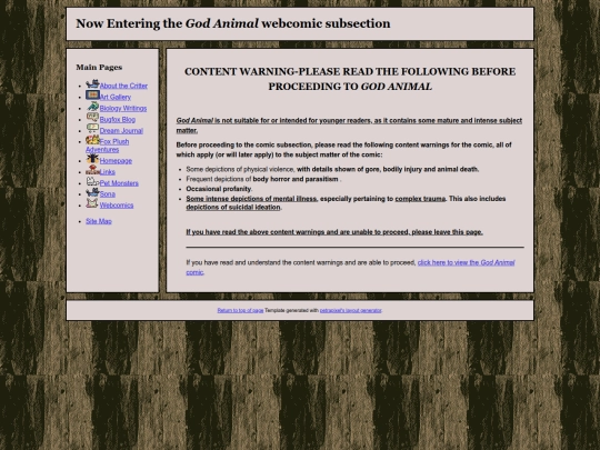 warning screenshot