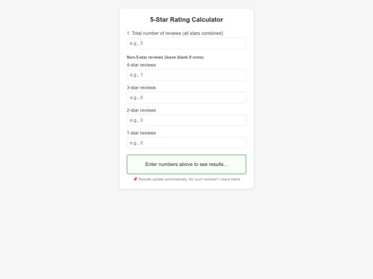 rating-calculator screenshot