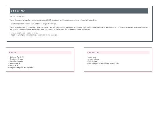 aboutme screenshot