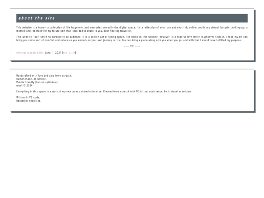 aboutsite screenshot