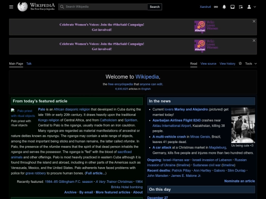 Wikipedia, the free encyclopedia screenshot