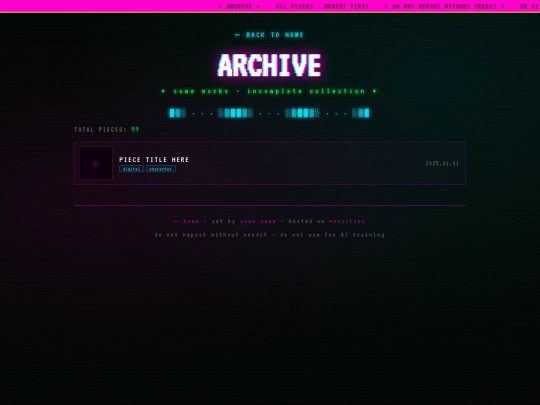 archive screenshot