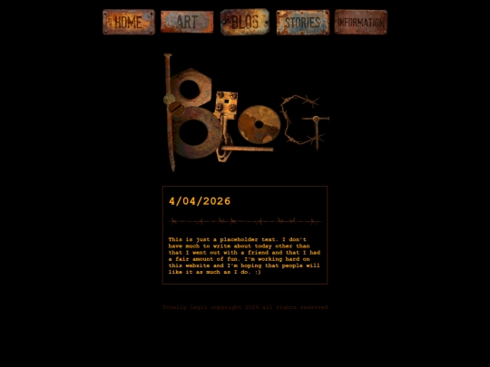 blog screenshot