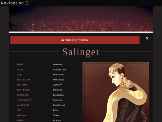 ocs/vyoc/salinger screenshot