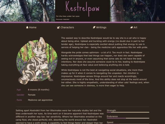 ocs/wc/kestrelpaw screenshot