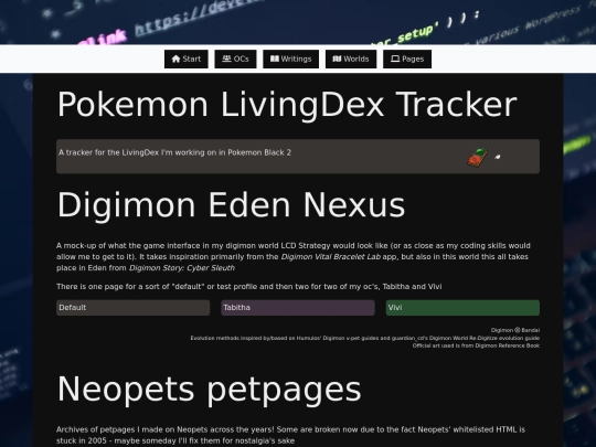 pages screenshot