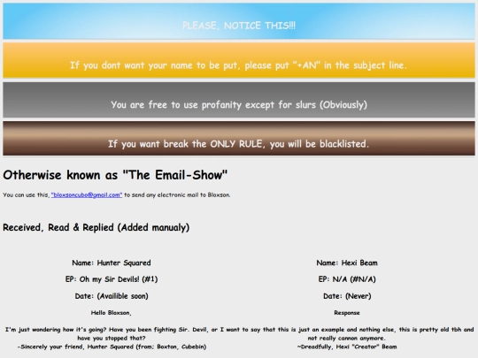 Guestbook screenshot
