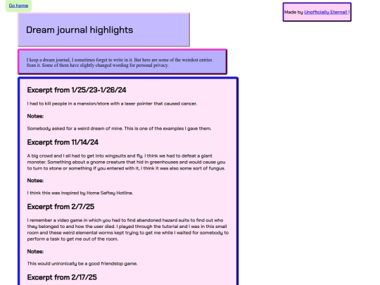 randomarticles/dreamhighlights screenshot