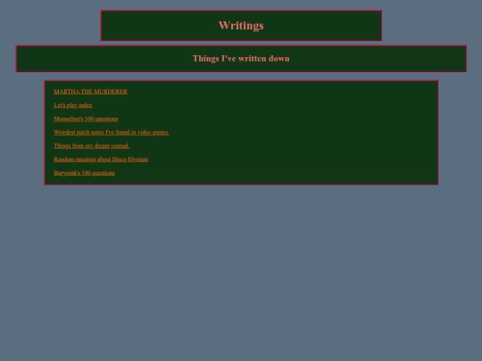 writing screenshot
