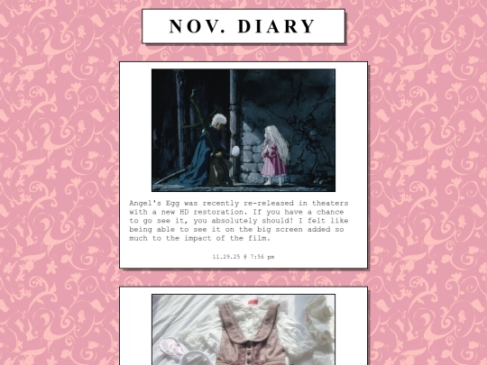 diary/nov25 screenshot