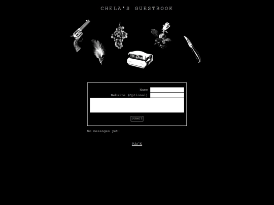 guestbook screenshot