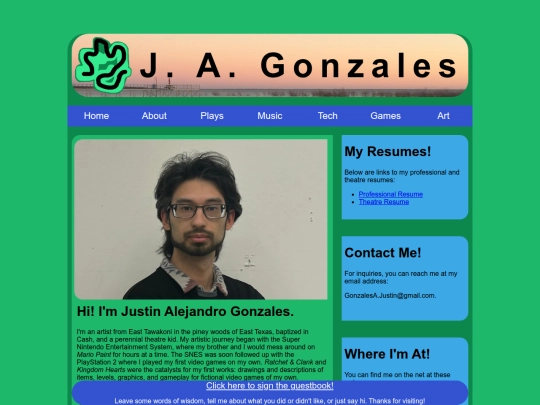 pages/about screenshot