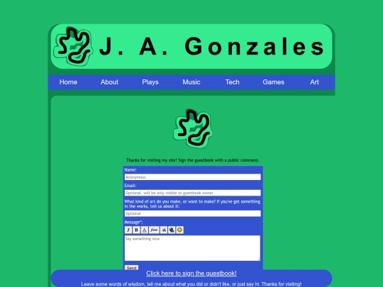 pages/guestbook screenshot