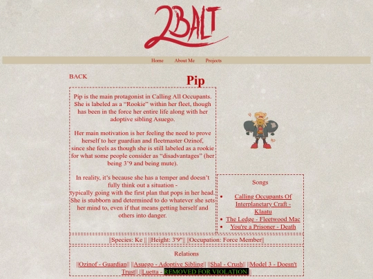 DFTO Characters/Calling All Ocupants/Pip screenshot