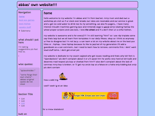 index screenshot