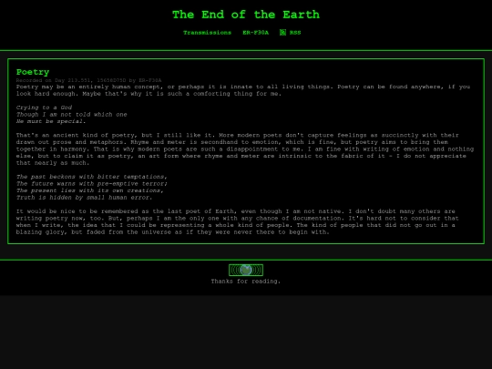 poetry screenshot
