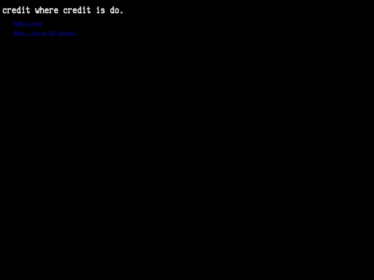 credits screenshot