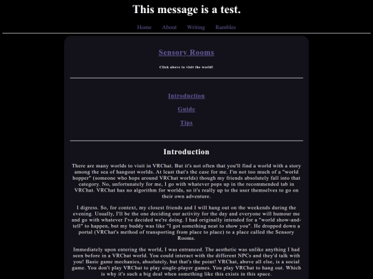sensory screenshot
