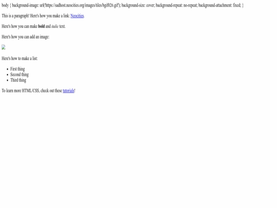 index screenshot