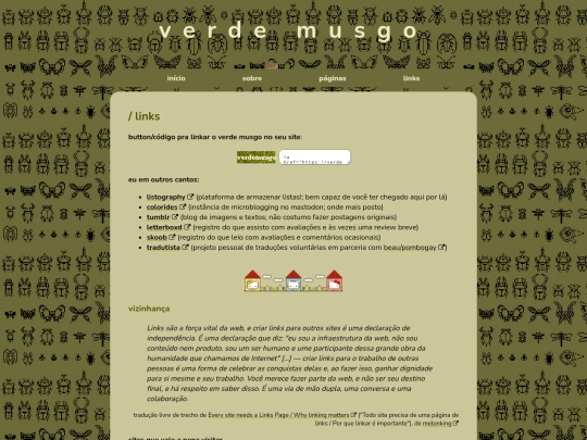 links screenshot