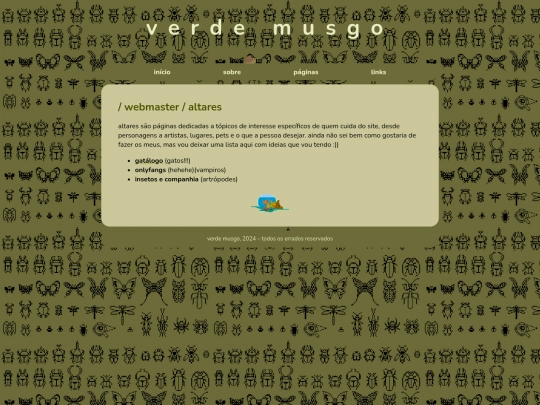 webmaster/altares screenshot