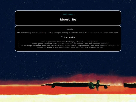 aboutme screenshot