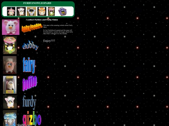 Furby Fakes Awesome Website screenshot