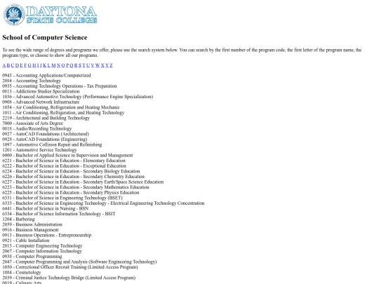 ProgramList screenshot