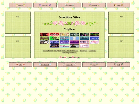 links screenshot