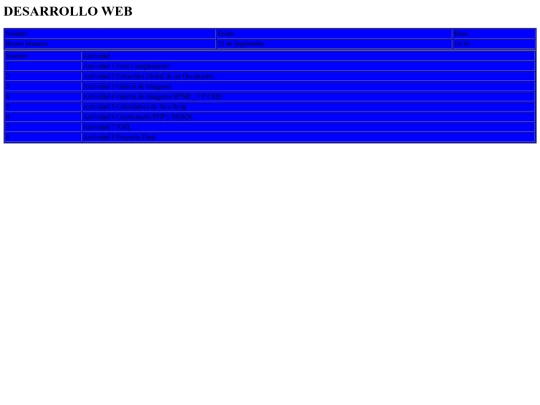 Desarrollo Web screenshot