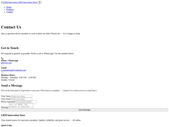 contact screenshot