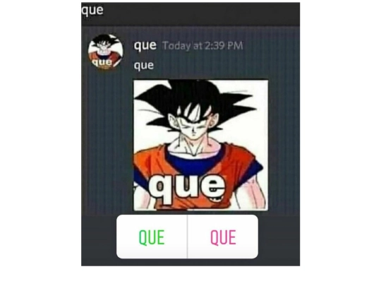 QUE screenshot
