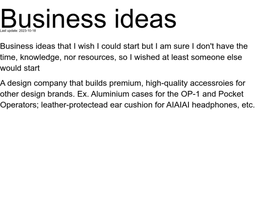 business-ideas screenshot