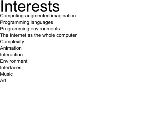 interests screenshot