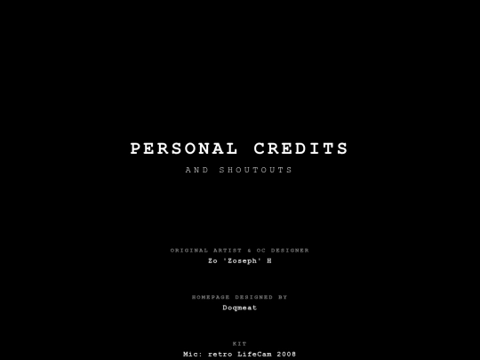 Credits/credits screenshot