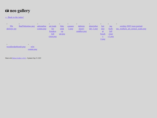 neocities gallery/neo-gallery screenshot